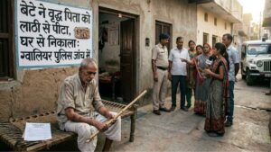 खून-पसीने की कमाई से बने घर से वृद्ध पिता को लाठी से पीटकर निकाला, रातभर छिपकर रहे बुजुर्ग