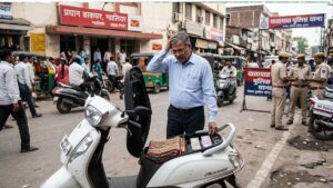 ग्वालियर में कारोबारी की एक्टिवा ट्रैफिक थाने ले गई पुलिस, डिक्की से गायब मिले एक लाख रुपये