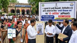अब दफ्तरों पर भी ‘हमारे शिक्षक’ ऐप का पहरा; बाबू और अफसरों की हाजिरी होगी ऑनलाइन