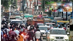 ग्वालियर में एलिवेटेड रोड के डायवर्जन ने बढ़ाई मुसीबत, 10 मिनट की दूरी के लिए लग रहा आधा घंटा; जाम से लोग परेशान
