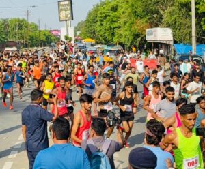 छात्र हित में हुई दौड़:ग्वालियर में ‘रन फॉर Otf मैराथन’, परीक्षाओं में वन टाइम फीस की मांग को लेकर उठी मांग – Gwalior-youth-congress-run-for-otf-demand-one-time-fee-in-government-recruitment-exams